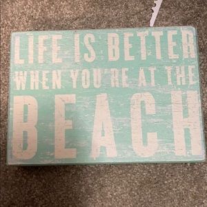 Beach sign